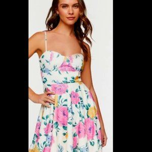 Beautiful Floral Print Cami Mini Dress